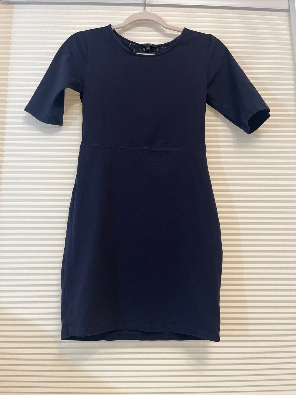 Aritzia Talula Navy Blue Lace Open Back Mini Dress Size M
